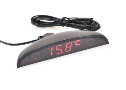 12V car clock voltmeter with LED display red digits Stevvex on Tampa Home & Garden Store