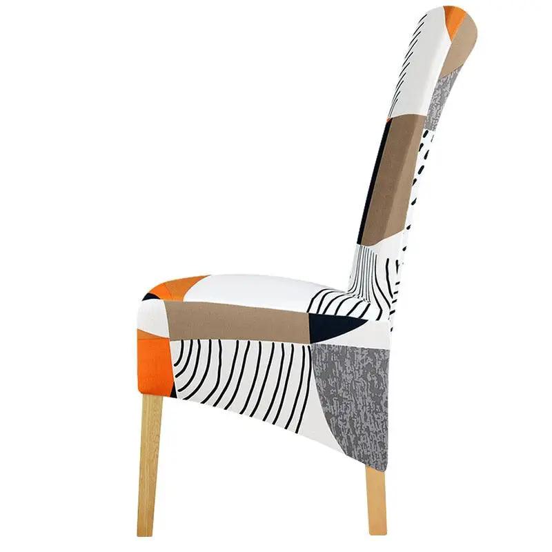 Stretch Chair Cover With Elastic Band For Dining