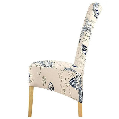 Stretch Chair Cover With Elastic Band For Dining