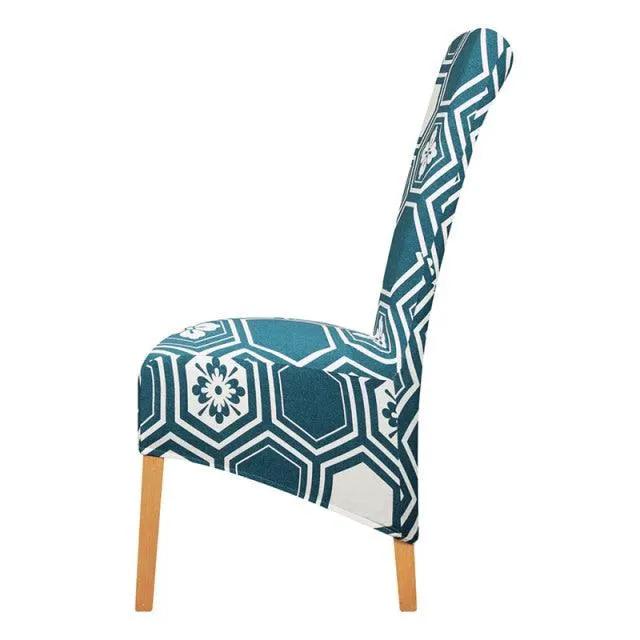 Stretch Chair Cover With Elastic Band For Dining