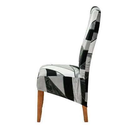 Stretch Chair Cover With Elastic Band For Dining