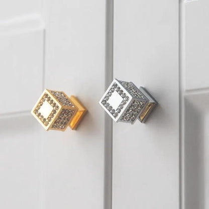 Gold Luxury Door Handles Zinc Alloy Cabinet Pulls