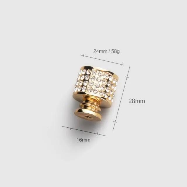 Gold Luxury Door Handles Zinc Alloy Cabinet Pulls