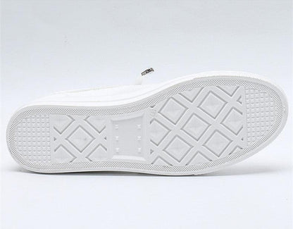 Stevvex women's white casual sneakers outsole with diamond and grid tread pattern, flat breathable mesh shoe on Tampa Home & Garden Store