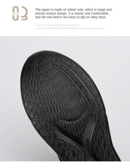 Men's sneaker outsole in black rubber with hexagonal honeycomb tread for grip on Tampa Home & Garden Store