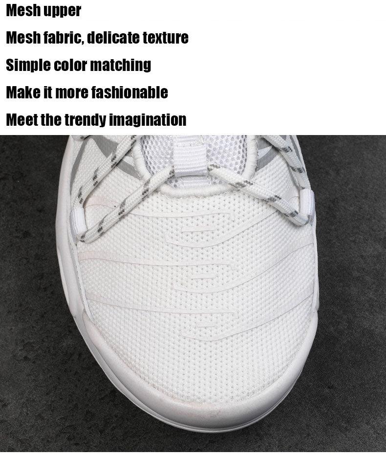Air Cushion Sneakers white mesh upper breathable lightweight running gym sneakers on Tampa Home & Garden Store