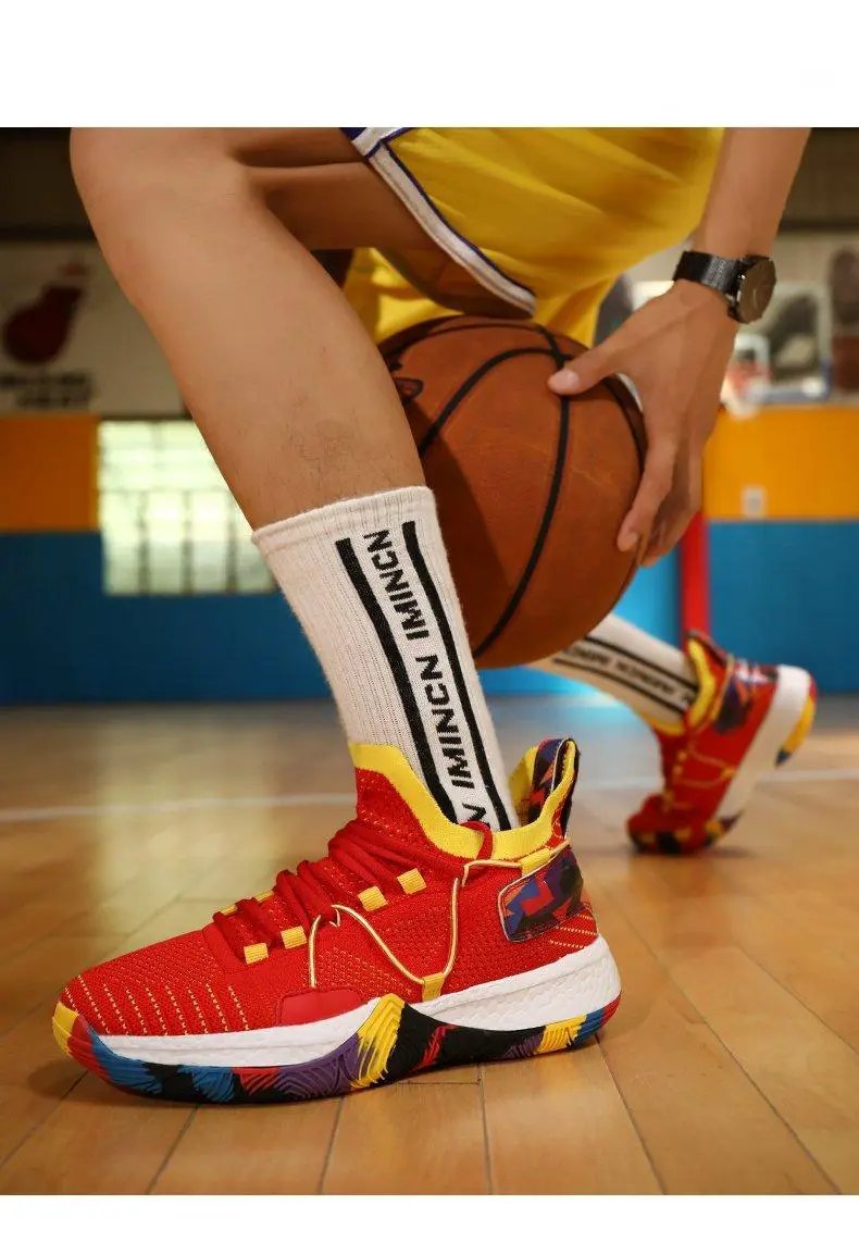 Men's Breathable Basketball Shoes High Top