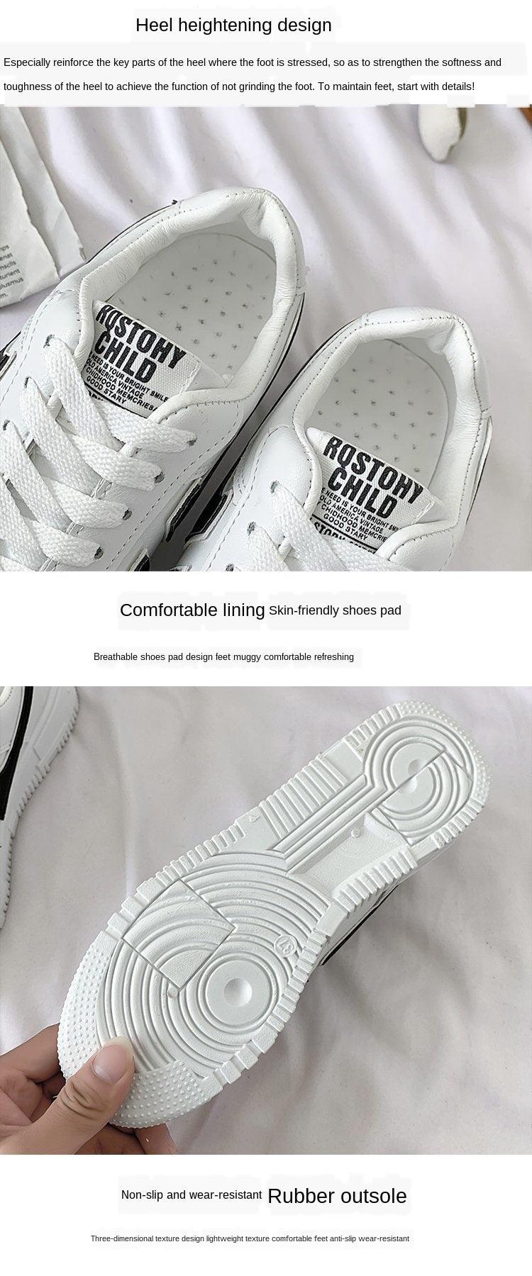 Stevvex white lace-up sneakers two shown with breathable lining and rubber outsole on Tampa Home & Garden Store