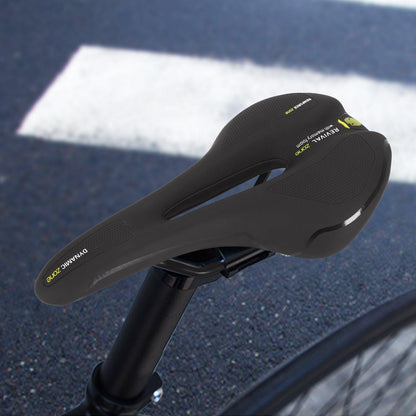 Stevvex hollow comfort bicycle saddle black breathable memory foam waterproof road bike seat on Tampa Home & Garden Store