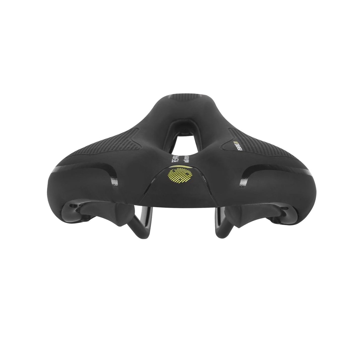Bicycle saddle Stevvex Hollow Comfort center-cutout memory foam black road bike seat on Tampa Home & Garden Store