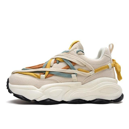 Blue Platform Casual Sneakers and Soft Comfort