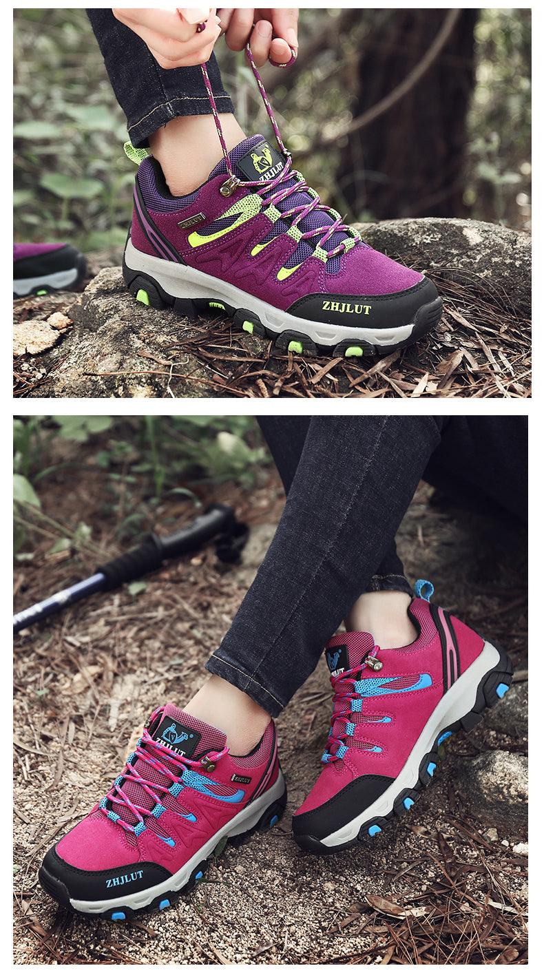 Stevvex tactical outdoor hiking shoes purple with neon lime accents and rugged outsole on Tampa Home & Garden Store
Stevvex athletic hiking shoes pink with blue accents and durable grip outsole for outdoor use on Tampa Home & Garden Store