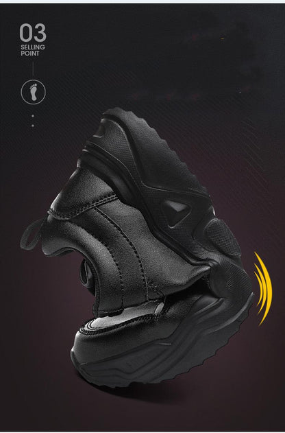 Men's Plush Leather Sneakers and Warm Linings