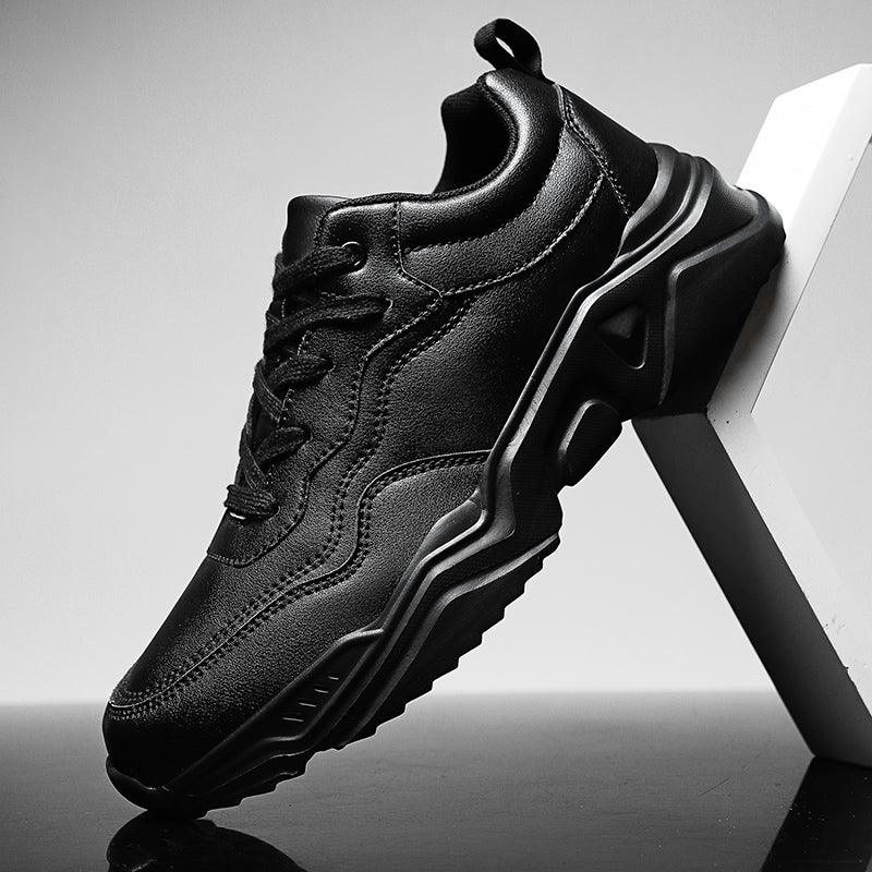 Men's Plush Leather Sneakers and Warm Linings
