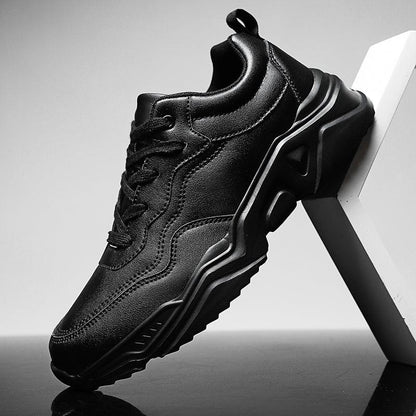 Men's Plush Leather Sneakers and Warm Linings