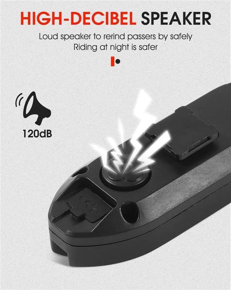 Smart Bike Light With Wireless Remote Taillight
