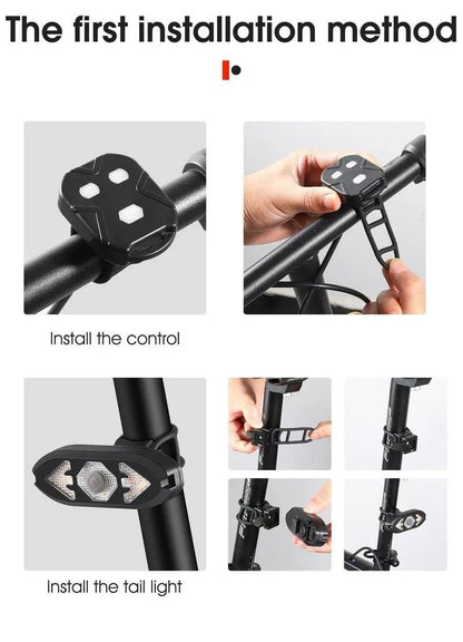 Smart Bike Light With Wireless Remote Taillight
