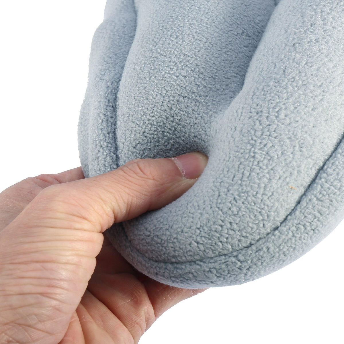 Stevvex universal bicycle saddle seat cover in soft blue-gray plush fabric texture on Tampa Home & Garden Store