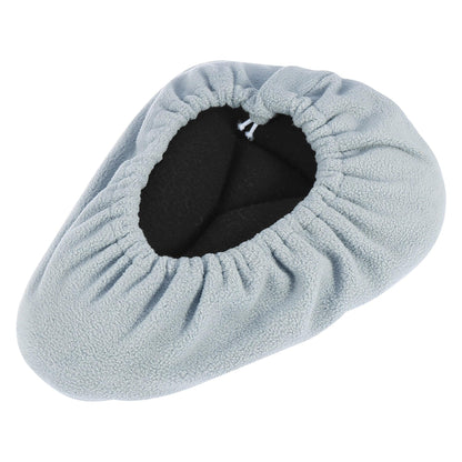 Universal Stevvex bicycle saddle seat cover in soft light gray fleece with elastic edge on Tampa Home & Garden Store