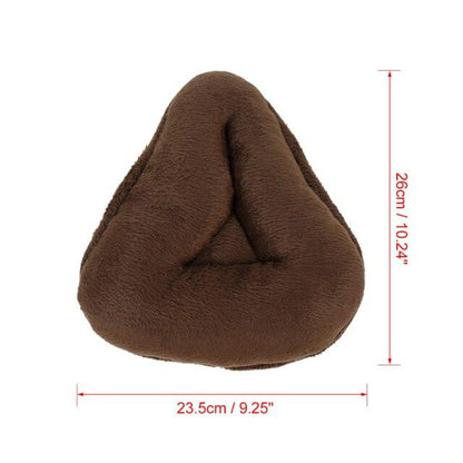Stevvex universal bicycle saddle seat cover, soft brown plush cushion with breathable pad on Tampa Home & Garden Store