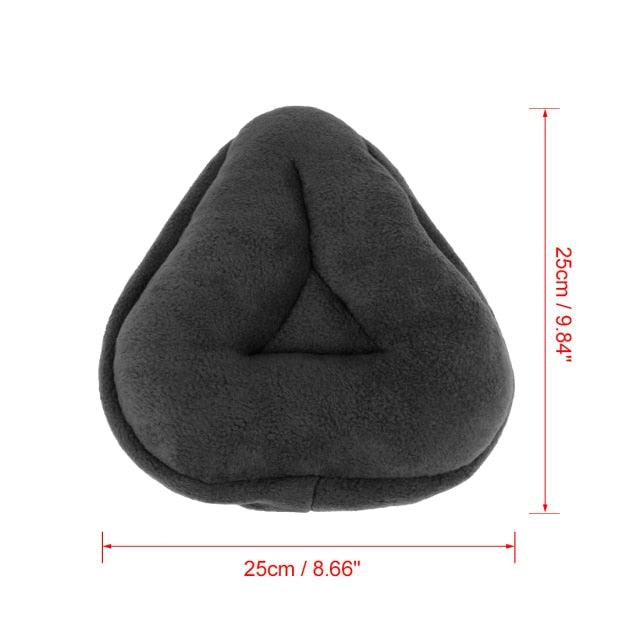Stevvex bicycle saddle cover soft plush dark gray cushion breathable lightweight pad 25x25 cm on Tampa Home & Garden Store