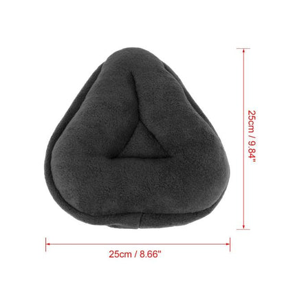 Stevvex bicycle saddle cover soft plush dark gray cushion breathable lightweight pad 25x25 cm on Tampa Home & Garden Store