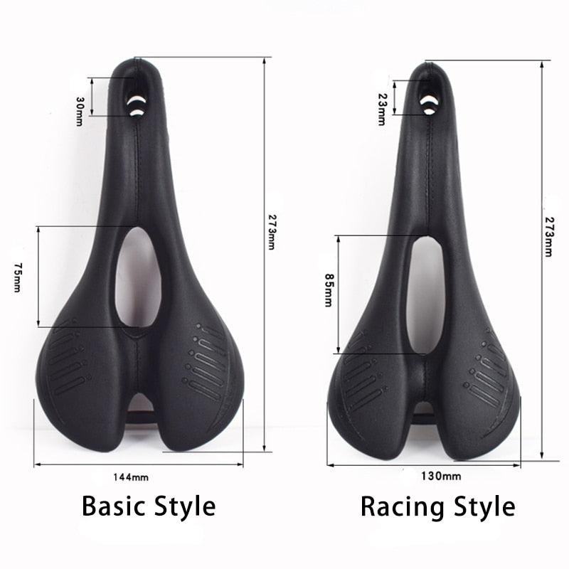 Stevvex bike saddle set with basic and racing styles, breathable PU leather, padded, waterproof on Tampa Home & Garden Store