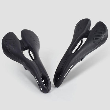 Stevvex bike saddle pair, black PU leather ergonomic MTB/road seats on Tampa Home & Garden Store