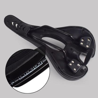Stevvex bike saddle black PU leather cushion with sponge filling, waterproof rails on Tampa Home & Garden Store