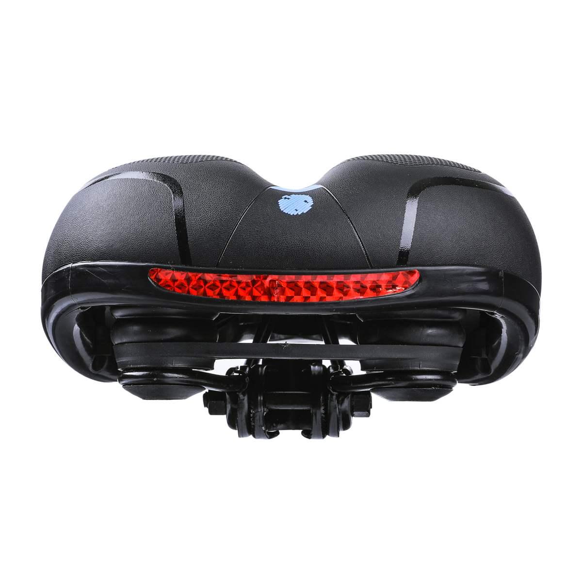 Stevvex unisex black bike saddle with dual shock absorption and memory foam on Tampa Home & Garden Store