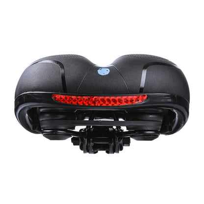 Stevvex unisex black bike saddle with dual shock absorption and memory foam on Tampa Home & Garden Store