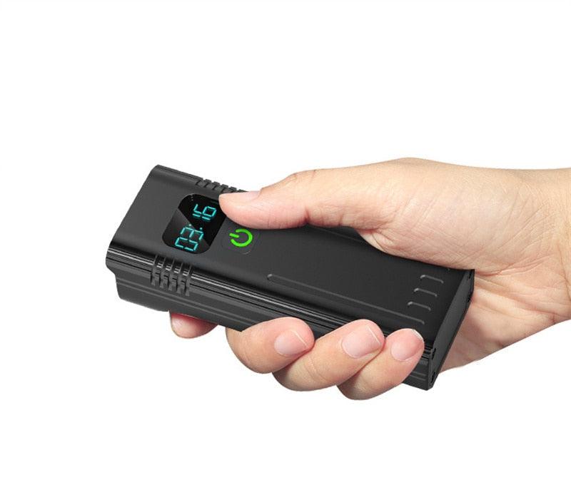 Bicycle front light Stevvex 10000mAh handheld black headlight with 8 LEDs on Tampa Home & Garden Store