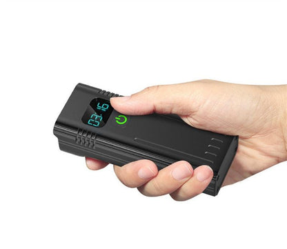 Bicycle front light Stevvex 10000mAh handheld black headlight with 8 LEDs on Tampa Home & Garden Store