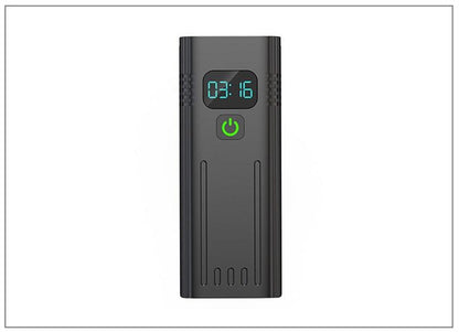 Stevvex 10000mAh bicycle front light with 8 LED, digital display, USB rechargeable black on Tampa Home & Garden Store