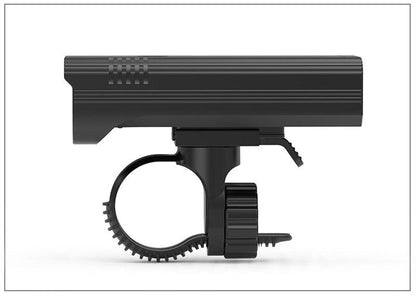 Stevvex bicycle front light 10000mAh, 8 LED USB rechargeable black IP65 waterproof clamp on Tampa Home & Garden Store
