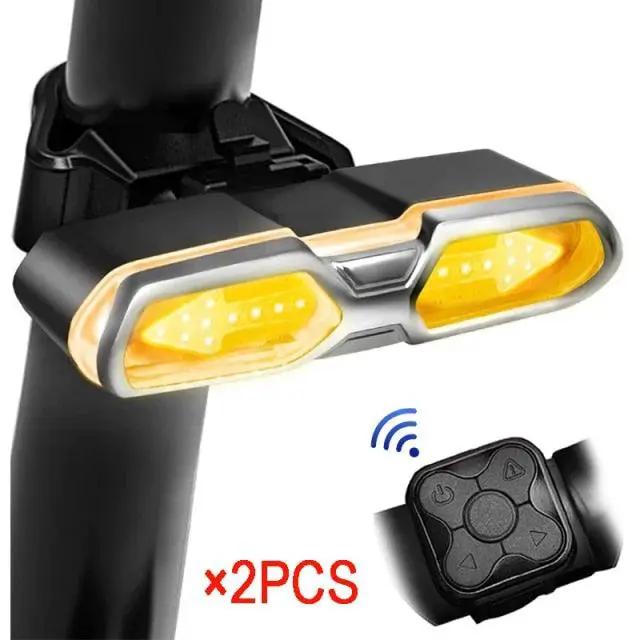 Turn Signals for Bicycle Tail Light USB Charging