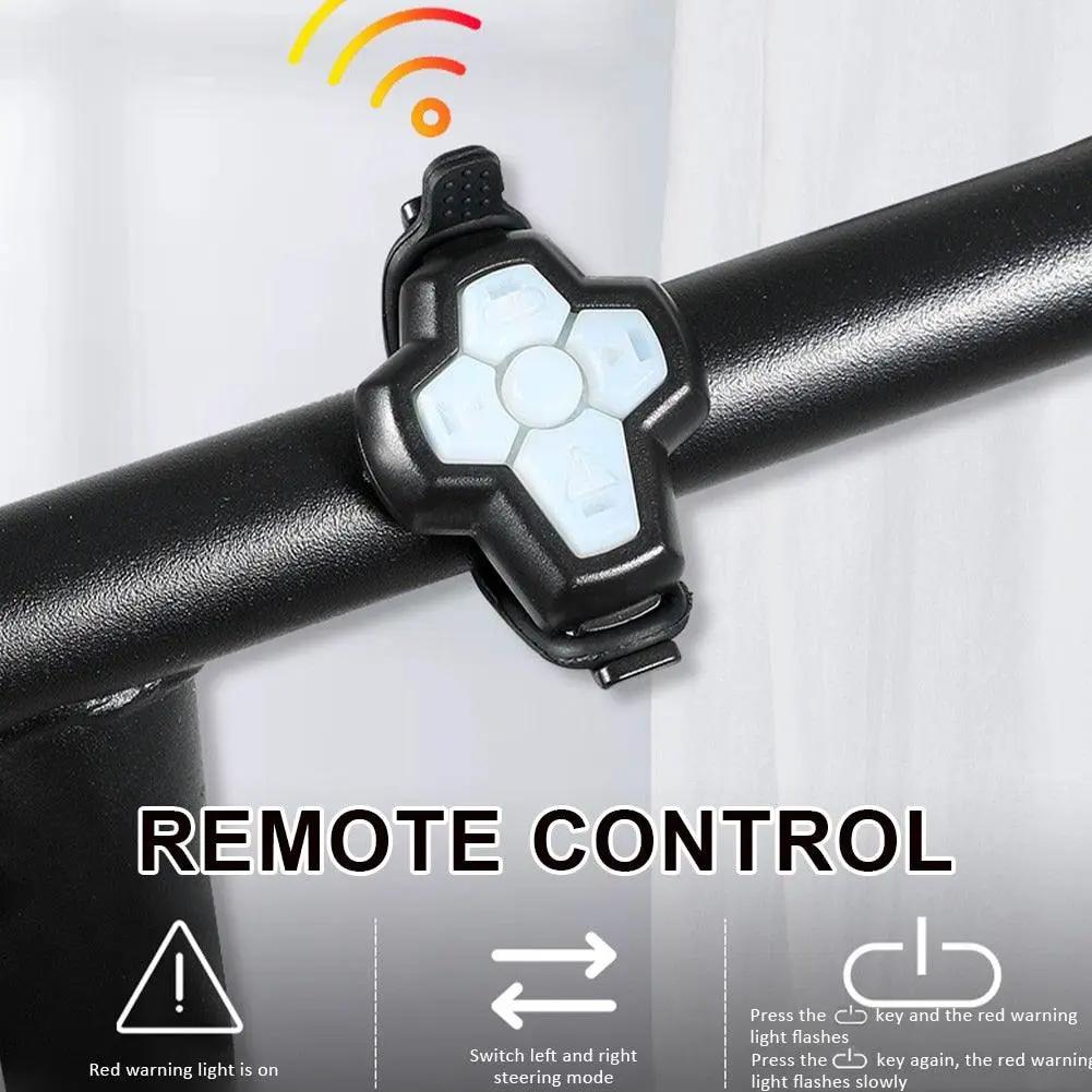 Wireless Remote Turn Signal Light for Bicycle