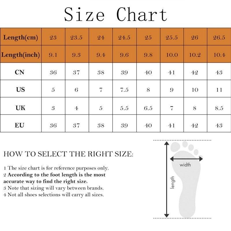 Stevvex slippers size chart with length cm/in and CN/US/UK conversions plus footprint diagram on Tampa Home & Garden Store