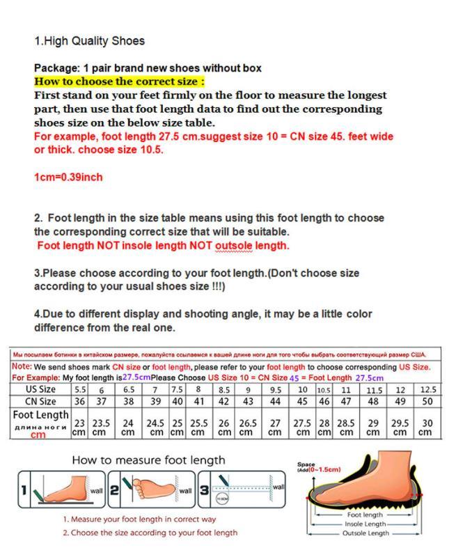 Winter slippers by Stevvex size chart with US/CN tables and foot-length diagrams on Tampa Home & Garden Store