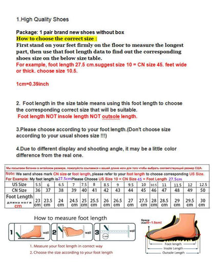 Winter slippers by Stevvex size chart with US/CN tables and foot-length diagrams on Tampa Home & Garden Store
