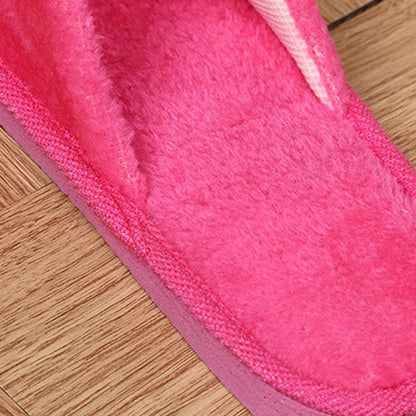 Plush pink slipper with memory foam for indoor use on Tampa Home & Garden Store