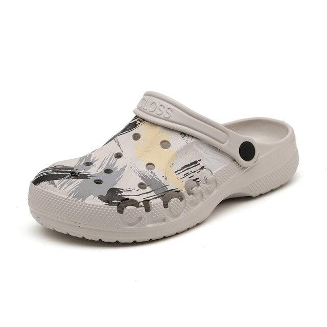 Stevvex camouflage men's rubber clogs with non-slip sole garden sandals on Tampa Home & Garden Store