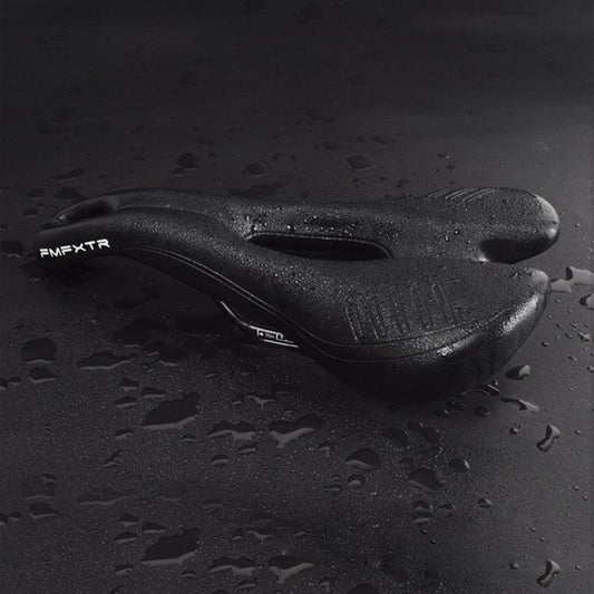 Stevvex bike saddle black breathable PU leather cushion waterproof shock-absorbing bike on Tampa Home & Garden Store