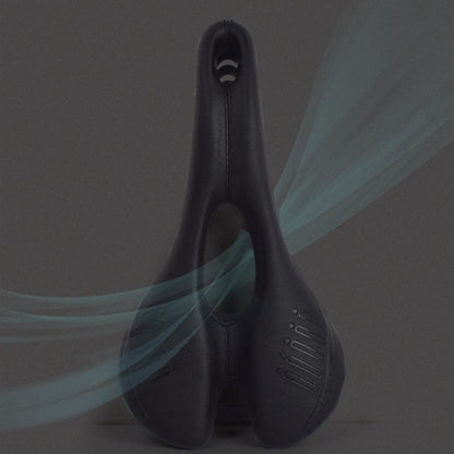 Stevvex bicycle saddle, black PU leather MTB seat with padding and shock absorption on Tampa Home & Garden Store
