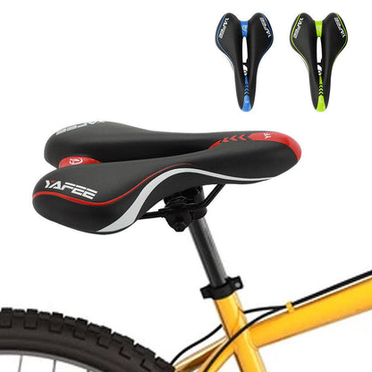 Sport bicycle saddle Stevvex, black/red padded cushion, shock-absorbing, 3-pack on Tampa Home & Garden Store