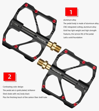 Titanium Bicycle Pedals With Titanium Shaft
