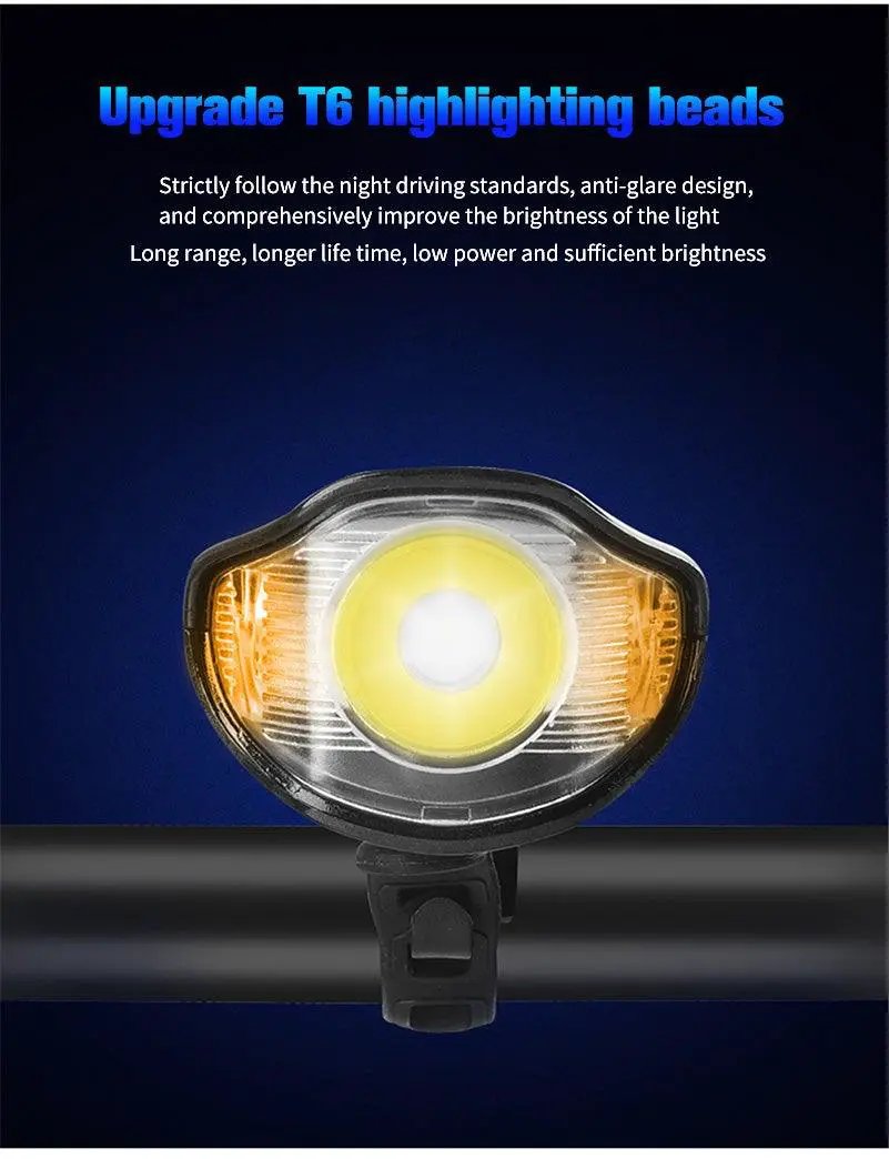 Smart Waterproof Bike Light USB Rechargeable