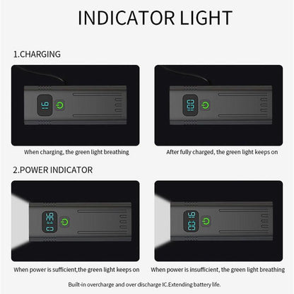 Stevvex bicycle front light indicator with charging and power indicators, blue LED on Tampa Home & Garden Store