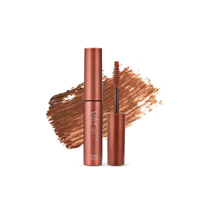 ETUDE Color My Brows Eyebrow Color by Seoulia in copper brown, brow gel with wand on Tampa Home & Garden Store