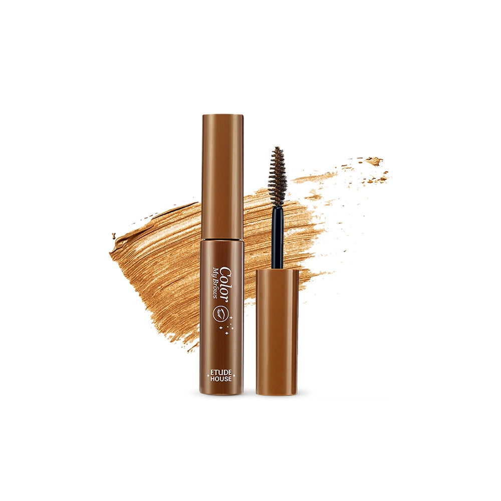ETUDE Color My Brows brow color by Seoulia in brown shade with wand applicator on Tampa Home & Garden Store